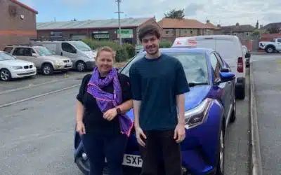 Fiona during her driving instructor training journey