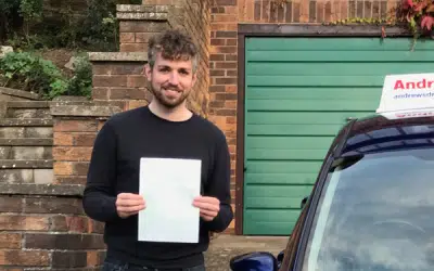 Paul Morris from Glan Conwy after passing his part 3