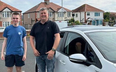 Scott Parkinson after passing his ADI Part 3 in Rhyl