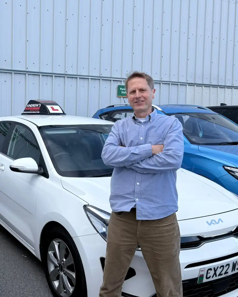 John after successfully passing his ADI Part 3 following instructor training with Marcus Astle