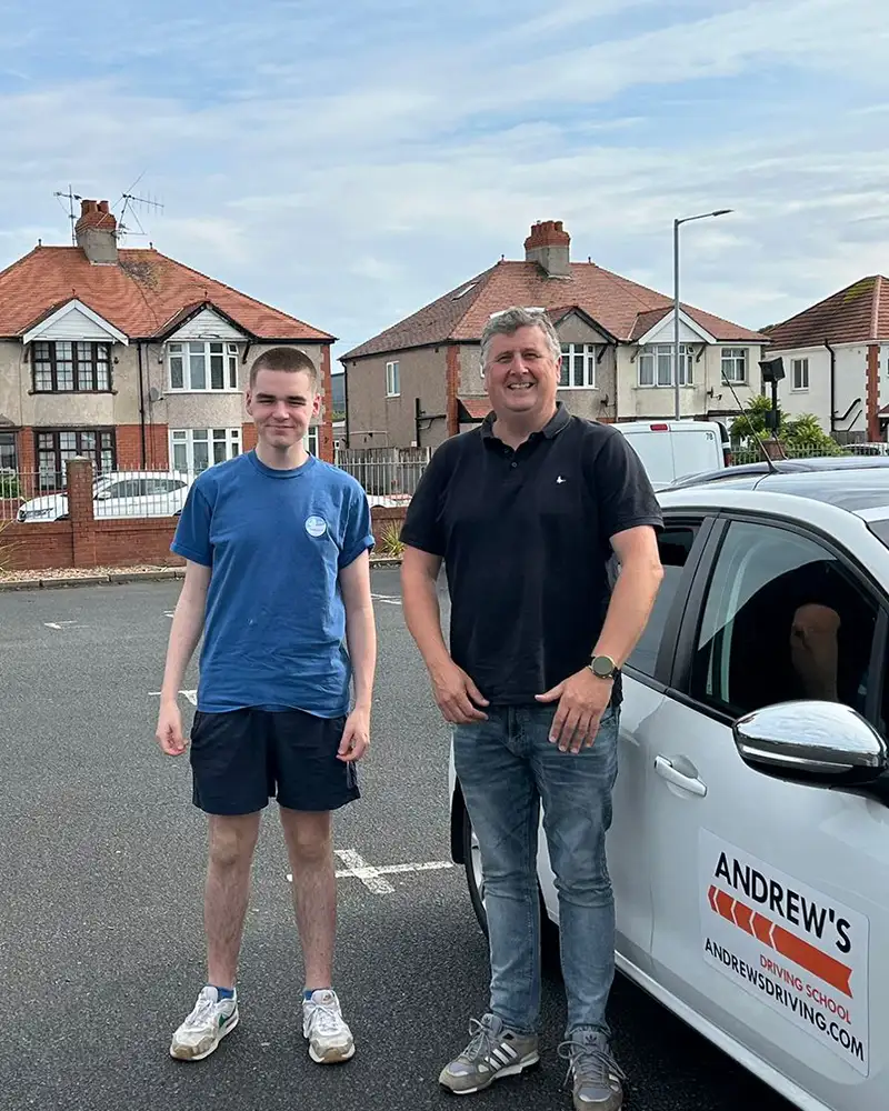 Scott Parkinson from Rhos-on-Sea after passing his ADI Part 3 in Rhyl