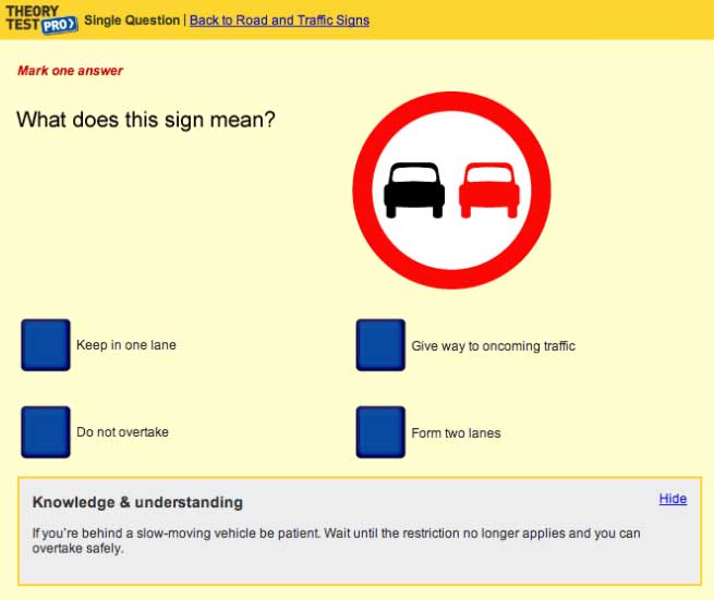 ADI Theory test Multiple Choice